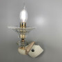 Зображення Бра з білою екошкірою та прозорим кришталем ИМ Light-Deco 4 