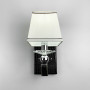 Зображення Бра з класичним тканинним абажуром та чорною екошкірою ИМ Light-Deco 2 