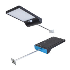 Прожектор вуличний світлодіодний автономний на сонячній батареї з датчиком руху Levistella 914T1617 BK LED чорний