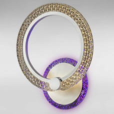 Настінний світильник світлодіодний Бра Light House SC-19274/1W WH PK/BU/PL 22W+8W 270*320*90 білий