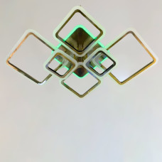 Люстра стельова світлодіодна Light House SL-18183/2+2+2 AB+RGB 159W DIMMER 3000-6000 H140*L1000*W680, колір бронза
