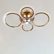 Люстра стельова світлодіодна Light House SL-19659/2+2 FG 80W H110*L620*W400, колір золото