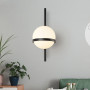 Зображення Бра з білим матовим плафоном в чорному корпусі 40х16 см ИМ Light-Deco 1 