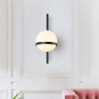 Зображення Бра з білим матовим плафоном в чорному корпусі 40х16 см ИМ Light-Deco 8 