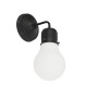 Зображення Світильник настінний Бра Light House SRS-20023/1W чорний, плафон білий  ИМ Light-Deco 