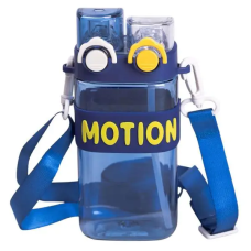 Бутылка для воды Light House "MOTION" LG-30192 BL 550 мл с мундштуком, трубкой, ремешком и двойным открыванием синяя
