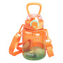 Изображение Бутылка для воды Light House "HOLIO" LG-30191 OR 700 мл с мундштуком, ремешком и ручкой оранжевая ИМ Light-Deco 