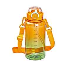 Бутылка для воды Light House "HOLIO" LG-30176 OR 1 л с мундштуком и ремешком оранжевый