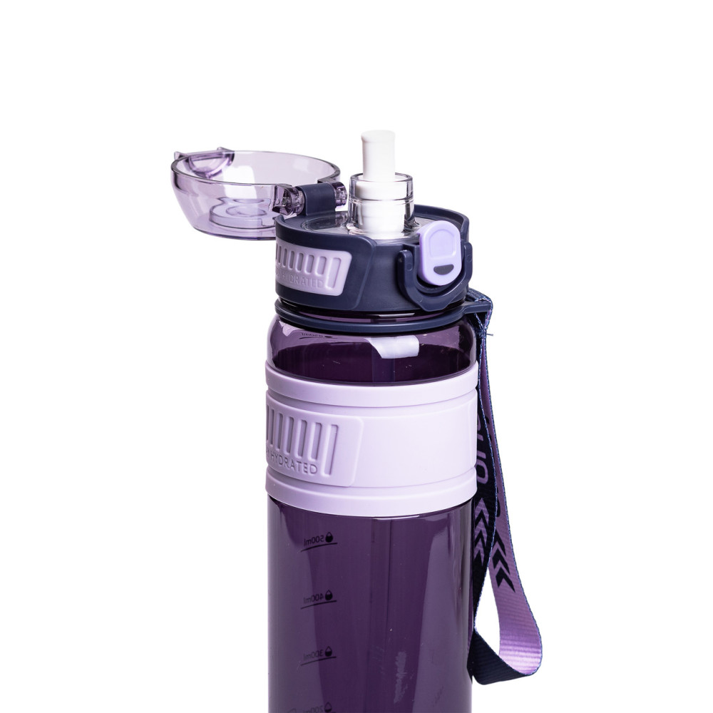 Изображение Бутылка для воды Light House "Houo" LG-30184 VIO 1 л с мундштуком и ремешком фиолетовая ИМ Light-Deco 2 