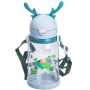 Изображение Бутылка для воды детская Light House LG-30185 MNT 550 мл с мундштуком и ремешком мятный ИМ Light-Deco 