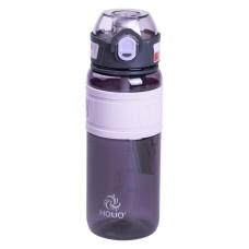 Бутылка для воды Light House LG-30194 VIO 750 мл с мундштуком и ремешком фиолетовая