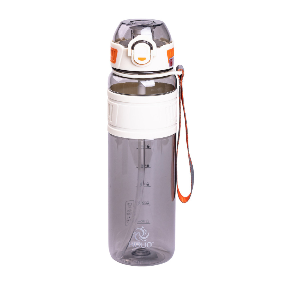 Изображение Бутылка для воды Light House "Houo" LG-30184 WT 1 л с мундштуком и ремешком белая ИМ Light-Deco 