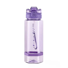 Бутылка для воды Light House "Running" LG-30180 VIO 760 мл с трубочкой и ремешком фиолетовая