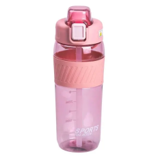 Бутылка для воды Light House "Sports" LG-30178 PK 600 мл с мундштуком и ручкой розовая
