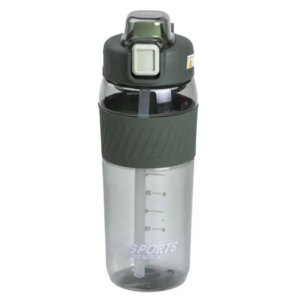 Изображение Бутылка для воды Light House "Sports" LG-30178 GN 600 мл с мундштуком и ручкой зеленая ИМ Light-Deco 