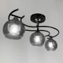 Зображення Люстра стельова Light House LNF-17483/3 BK чорна, плафон графітовий  ИМ Light-Deco 3 