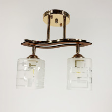 Люстра стельова Light House LNF-17476/2 FGD золото з поворотним плафоном