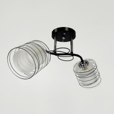 Люстра потолочная Light House LNF-17532/2A BK+CH с двойным плафоном