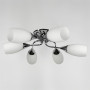 Зображення Срібна стельова люстра із білими плафонами ИМ Light-Deco 6 