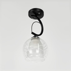 Люстра потолочная Light House LNF-17523/1С BK черная с двойным плафоном