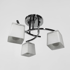 Люстра потолочная Light House LNF-17531/3B CH хром с белым матовым плафоном
