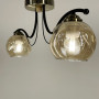 Изображение Люстра в чорному корпусі із 2-ма янтарними плафонами ИМ Light-Deco 3 