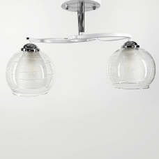 Люстра потолочная Light House LNF-17523/2С WT белая с двойным плафоном