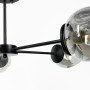 Зображення Сучасна стельова люстра в чорному корпусі на 5 плафонів ИМ Light-Deco 3 