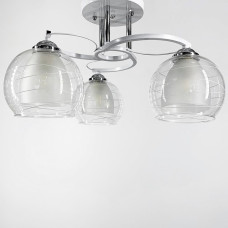 Люстра потолочная Light House LNF-17523/3С WT белая с двойным плафоном