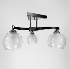 Люстра стельова Light House LNF-17410/3 чорний