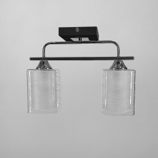 Люстра стельова Light House LNF-17435/2 чорна + хром
