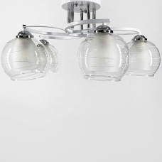 Люстра потолочная Light House LNF-17523/5С WT белая с двойным плафоном
