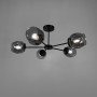 Зображення Сучасна стельова люстра в чорному корпусі на 5 плафонів ИМ Light-Deco 2 