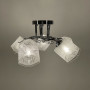 Изображение Люстра в хромованому корпусі з 5-ма плафонами з візерунком ИМ Light-Deco 1 