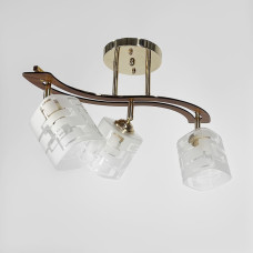 Люстра стельова Light House LNF-17476/3 FGD золото з поворотним плафоном