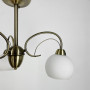 Зображення Люстра в бронзовому корпусі із 3-ма білими плафонами ИМ Light-Deco 3 