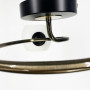 Изображение Стельова люстра з кругом в чорному корпусі на 3 плафони ИМ Light-Deco 3 