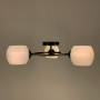 Изображение Стельова люстра з кругом в чорному корпусі на 3 плафони ИМ Light-Deco 1 