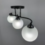 Зображення Стельова люстра в чорному корпусі на 3 плафони 57х13 см ИМ Light-Deco 4 