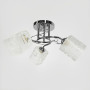 Изображение Срібна люстра на 3 матових плафони з узором Ø 45 см ИМ Light-Deco 1 