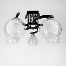 Люстра стельова Light House LNF-17410/5 чорний