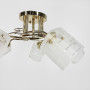 Изображение Золота люстра на 5 матових плафонів з узором Ø 58 см ИМ Light-Deco 3 