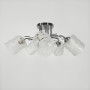 Зображення Срібна люстра на 5 матових плафонів з узором Ø 58 см ИМ Light-Deco 