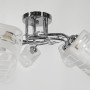 Зображення Срібна люстра на 5 матових плафонів з узором Ø 58 см ИМ Light-Deco 1 