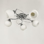 Зображення Срібна люстра на 5 білих плафонів ИМ Light-Deco 4 