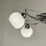 Зображення Срібна люстра на 5 білих плафонів ИМ Light-Deco 3 
