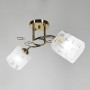 Зображення Золота люстра на 2 матових плафони з узором у корпусі 50 см ИМ Light-Deco 1 