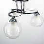 Изображение Стельова люстра в чорному корпусі з подвійним плафоном ИМ Light-Deco 6 