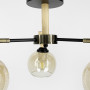 Изображение Металева люстра на 3 плафони з елементами дерева ИМ Light-Deco 