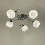Зображення Срібна люстра на 5 білих плафонів ИМ Light-Deco 2 